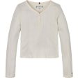 Tommy Hilfiger Ancient White Hilfiger Pointelle Blouse Discount