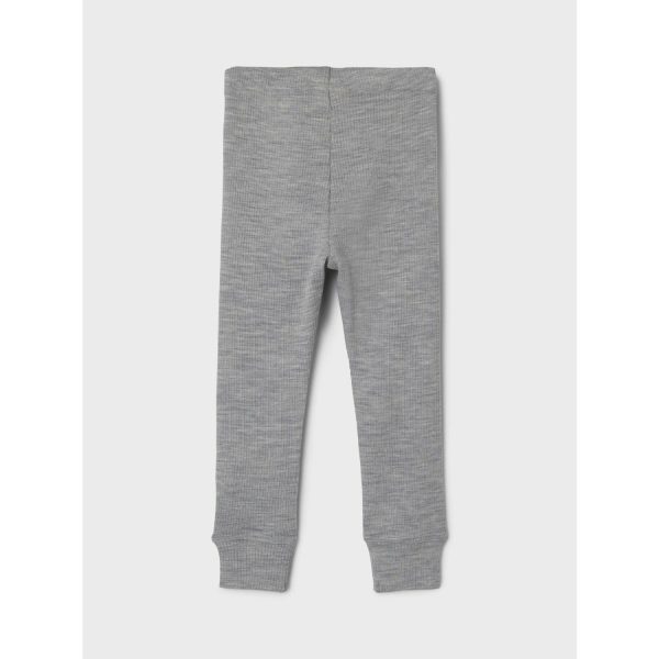 Lil Atelier Grey Melange Fable Wool Legging on Sale