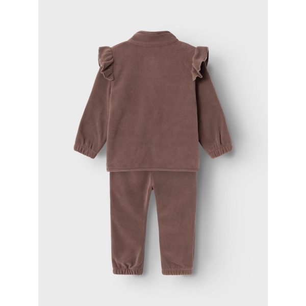 Lil Atelier Peppercorn Laspektra Fleece Set on Sale