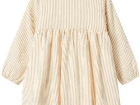 Lil Atelier Coconut Milk Lino Loose Dress Cheap