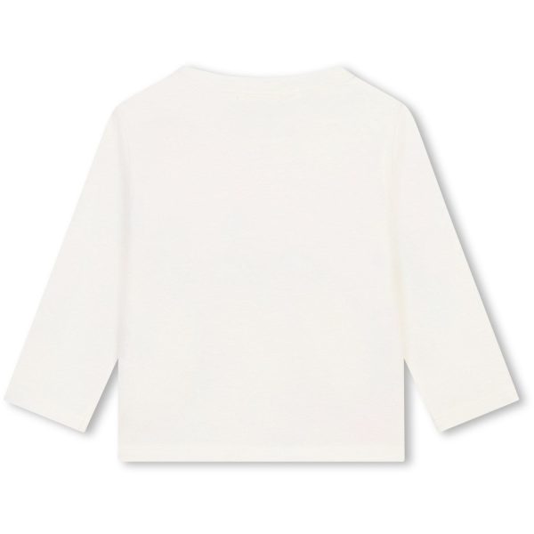 Billieblush Ivory Long Sleeve T-Shirt on Sale