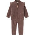 Lil Atelier Peppercorn Laspektra Fleece Set on Sale