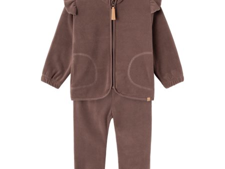 Lil Atelier Peppercorn Laspektra Fleece Set on Sale