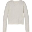 Tommy Hilfiger Ancient White Hilfiger Pointelle Blouse Discount