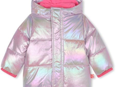 Billieblush Pink Pale Puffer Jacket Online Hot Sale