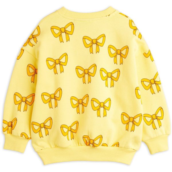 Mini Rodini Yellow Bow Aop Sweatshirt Online Sale