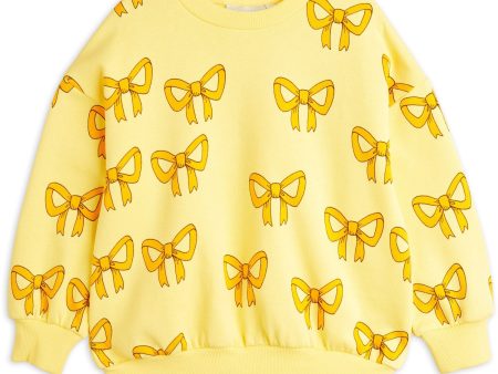 Mini Rodini Yellow Bow Aop Sweatshirt Online Sale