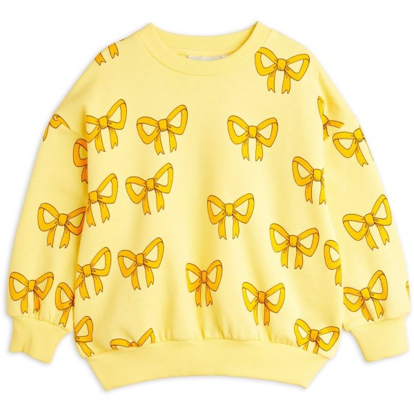 Mini Rodini Yellow Bow Aop Sweatshirt Online Sale