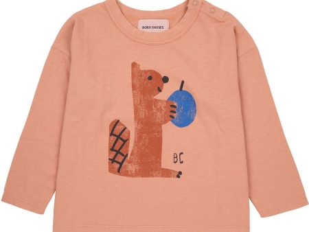 Bobo Choses Light Brown Hungry Squirrel T-Shirt Fashion