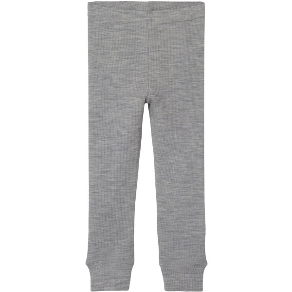 Lil Atelier Grey Melange Fable Wool Legging on Sale