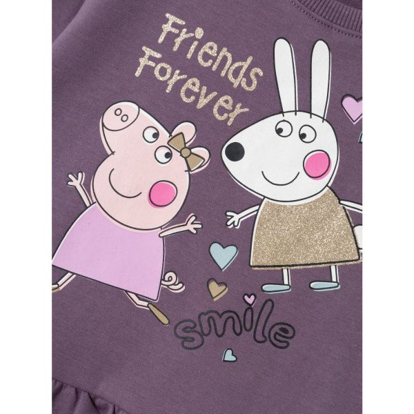 Name It Arctic Dusk Amira Peppa Pig Sweat Dress For Discount