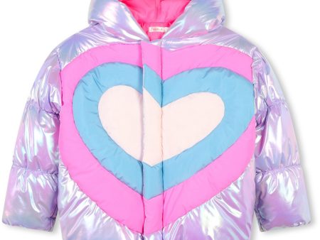 Billieblush Lilac Puffer Jacket Hot on Sale