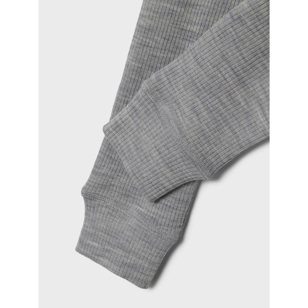 Lil Atelier Grey Melange Fable Wool Legging on Sale