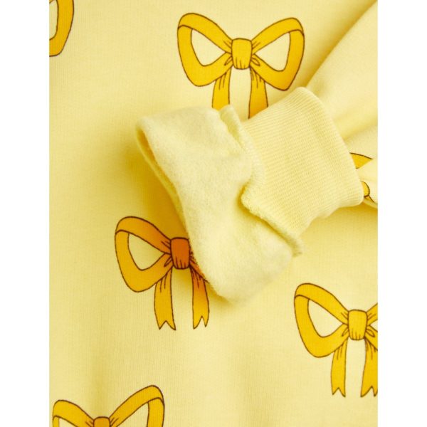 Mini Rodini Yellow Bow Aop Sweatshirt Online Sale