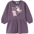 Name It Arctic Dusk Amira Peppa Pig Sweat Dress For Discount