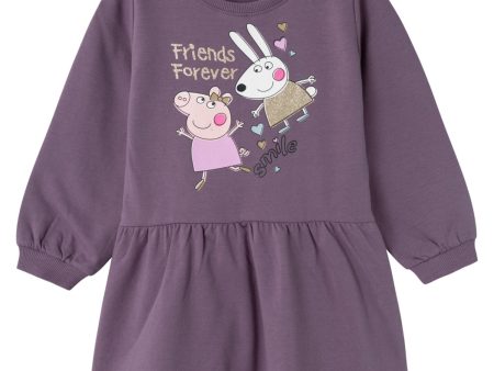 Name It Arctic Dusk Amira Peppa Pig Sweat Dress For Discount