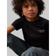 Calvin Klein Ck Black Ckj Stack LAndo Tee Ss For Discount