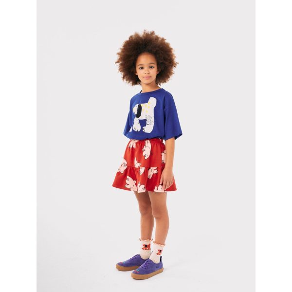 Bobo Choses Red Freedom Bird All Over Skirt For Discount