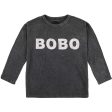 Bobo Choses Dark Grey Long Sleeve T-shirt Hot on Sale