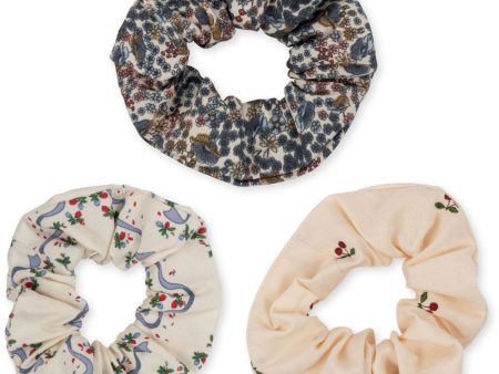 Konges Sløjd Konges Sløjd Scrunchie Small 3-pak Esther Cherry Vivi Fleur Discount