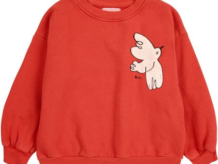 Bobo Choses Red Freedom Bird Crewneck Discount