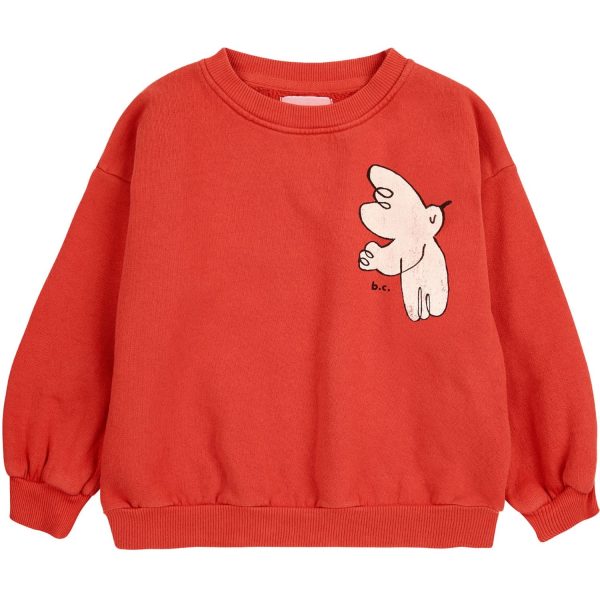 Bobo Choses Red Freedom Bird Crewneck Discount