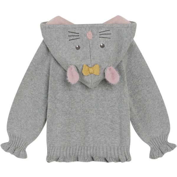 Hust & Claire Light Grey Melange Mini Pinja Pullover For Discount