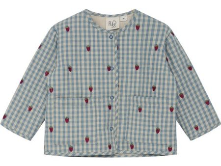 Flöss Polly Jacket Berry Blue Gingham Fashion