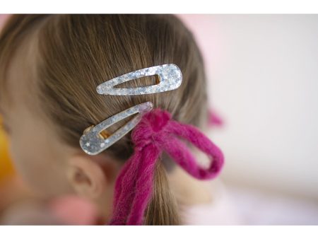 Great Pretenders Boutique Gel Sparkle Hairclips, 2 Pcs Silver Online Hot Sale