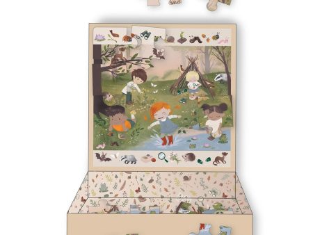 FILIBABBA Magnetic Game Jigsaw Puzzle  Adventure in the Forest  For Sale