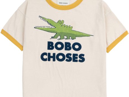 Bobo Choses White Talking Crocodile T-Shirt Fashion