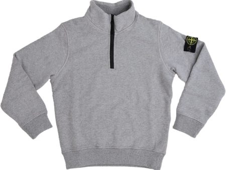 Stone Island Melange Grey Sweat-Shirt For Sale