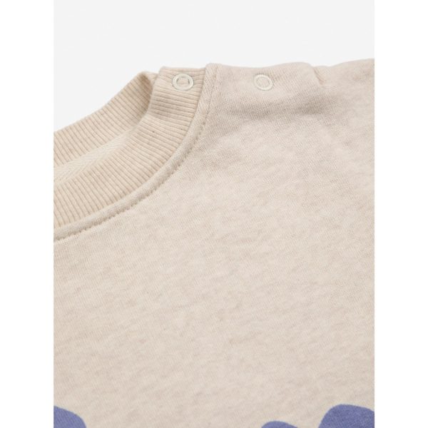 Bobo Choses Beige Pansy Flower Crewneck Discount