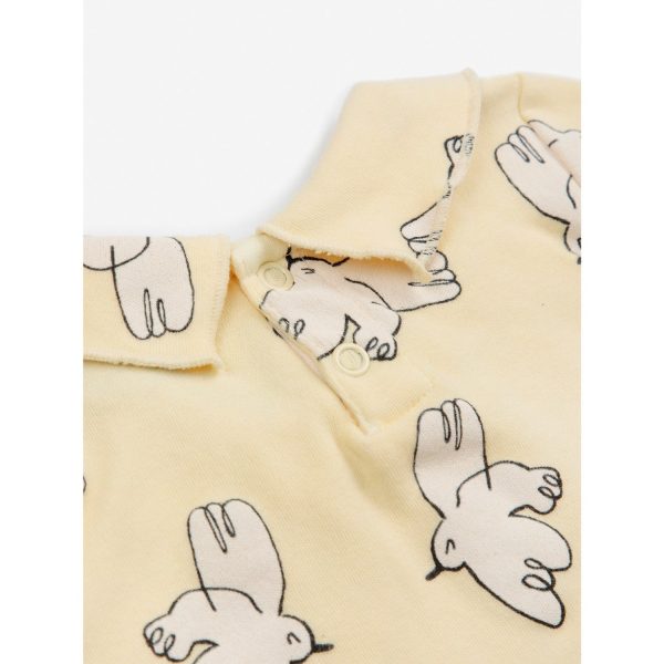 Bobo Choses Light Yellow Freedom Bird All Over Collar Shirt For Cheap