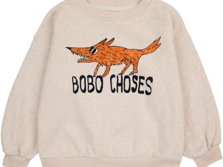 Bobo Choses Offwhite The Clever Fox Crewneck on Sale