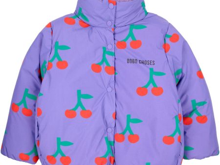 Bobo Choses Lavender Bobo Cherry All Over Anorak Hot on Sale