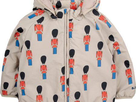 Bobo Choses Beige Little Tin Soldiers All Over Padded Anorak Online