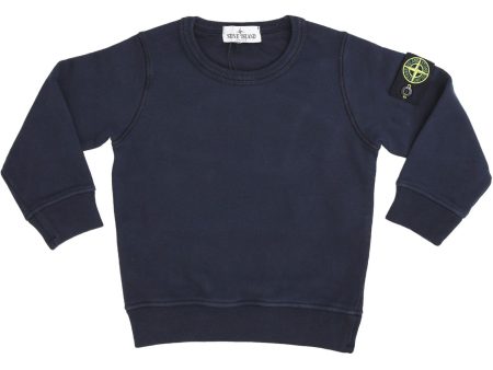 Stone Island Navy Blue Sweat-Shirt For Sale