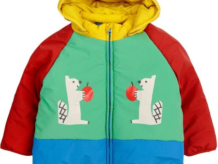 Bobo Choses Green Hungry Squirrel Hooded Anorak Supply