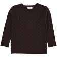 Copenhagen Colors DK Brown Merino Classic Pointelle Blouse Online