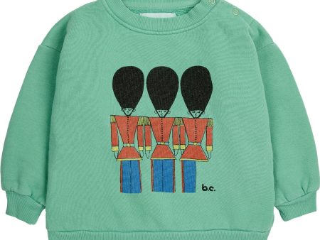 Bobo Choses Green Little Tin Soldiers Crewneck Fashion