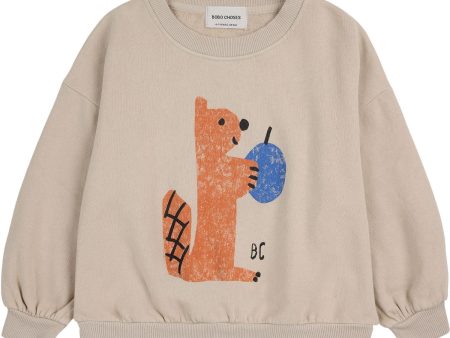 Bobo Choses Light Brown Hungry Squirrel Crewneck Fashion