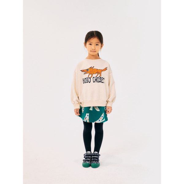 Bobo Choses Offwhite The Clever Fox Crewneck on Sale