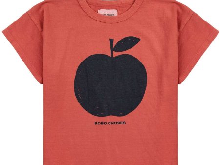 Bobo Choses Red Poma Red T-Shirt on Sale