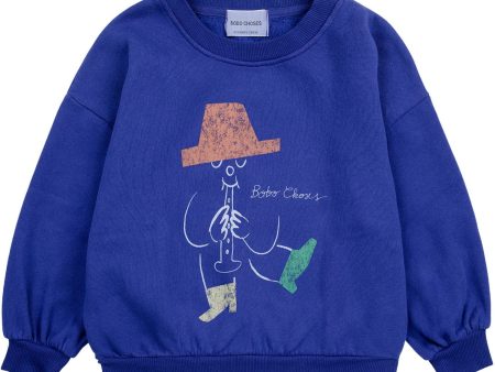 Bobo Choses Blue Magic Flute Player Crewneck Discount