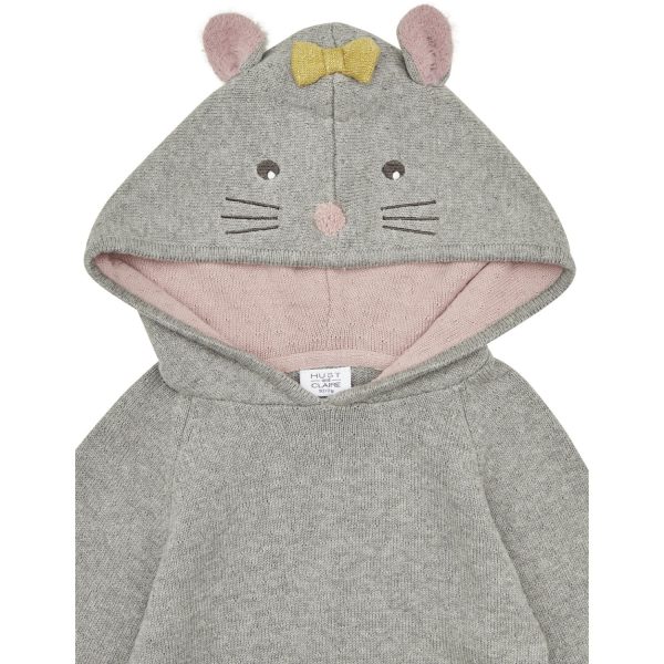 Hust & Claire Light Grey Melange Mini Pinja Pullover For Discount