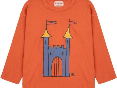 Bobo Choses Orange Faraway Castle LS T-Shirt Discount