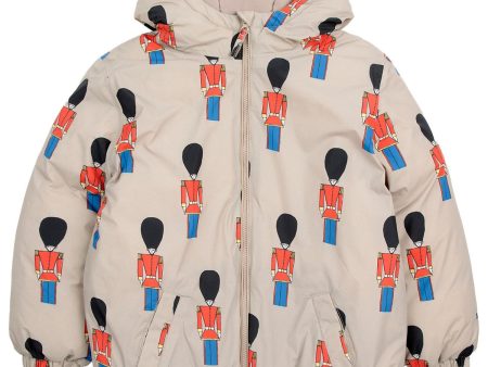 Bobo Choses Light Brown Little Tin Soldiers All Over Anorak Online Sale