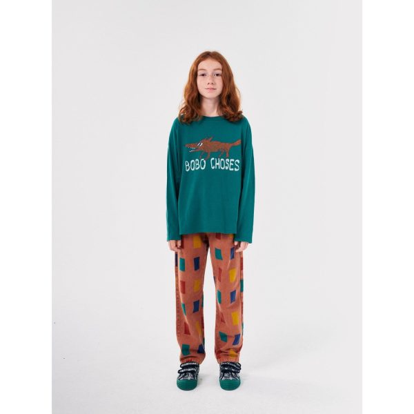 Bobo Choses Dark Green The Clever Fox Shirt Discount