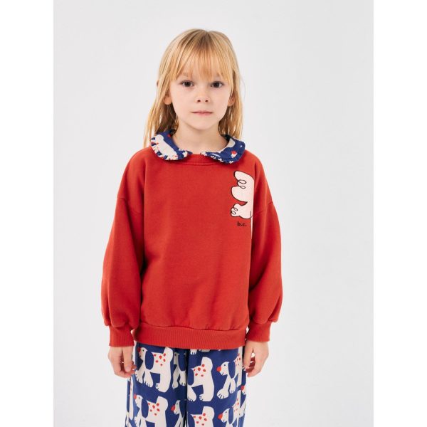 Bobo Choses Red Freedom Bird Crewneck Discount